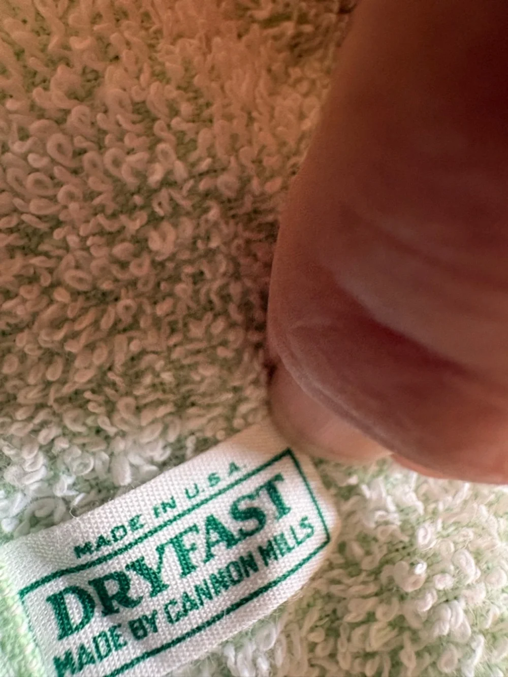 Vintage Cannon Mills bath towel and hand towel